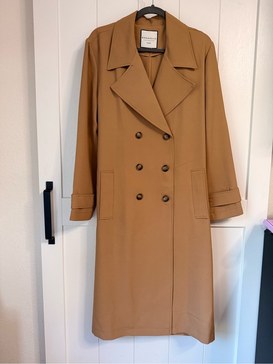 Bagatelle Collection Jackets & Blazers - Bagatelle Camel Double-Breasted Trench Coat